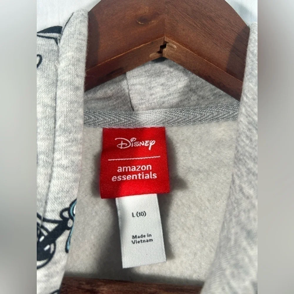 Disney Girls Fleece Full Zip Up Hoodie Sweatshirt Outdoor Minnie Mouse Sz L (10)